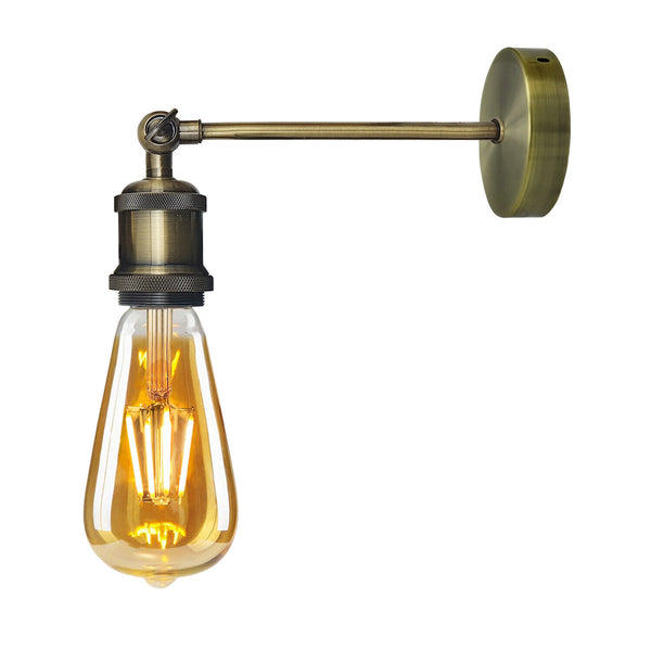Retro metalen wandlamp | Moderne industriële wandlamparmaturen~5770 – Groen messing / Ja