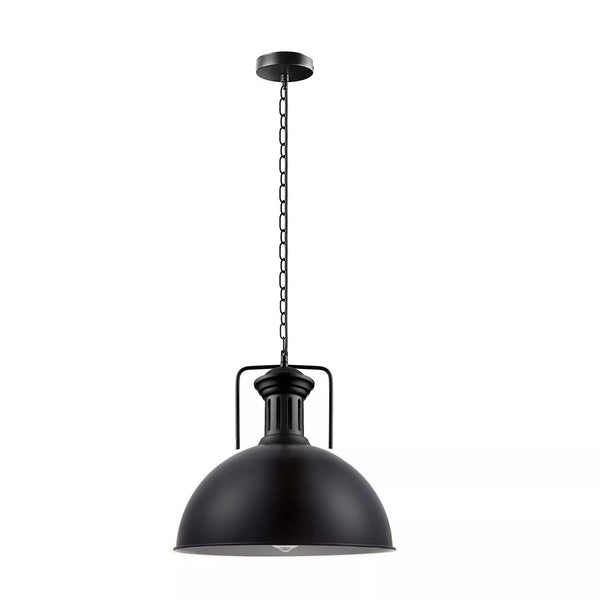 40cm Large Black Pendant Light With Chain ~6579 – Yes
