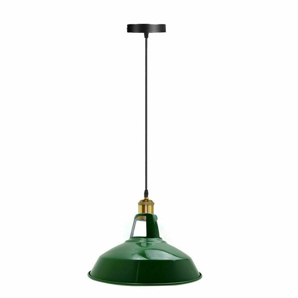 Metalen plafond hanglamp LED moderne lampenkap hanglamp ~5870 – Groente / Nee