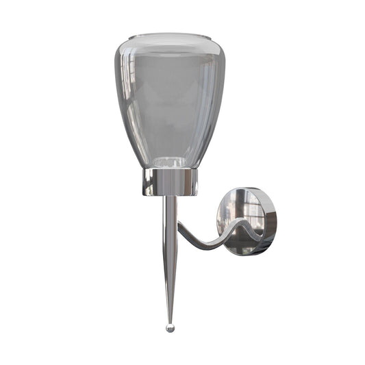 Moderne wandlampen met gerookte glazen kap, wandlamp ~5982