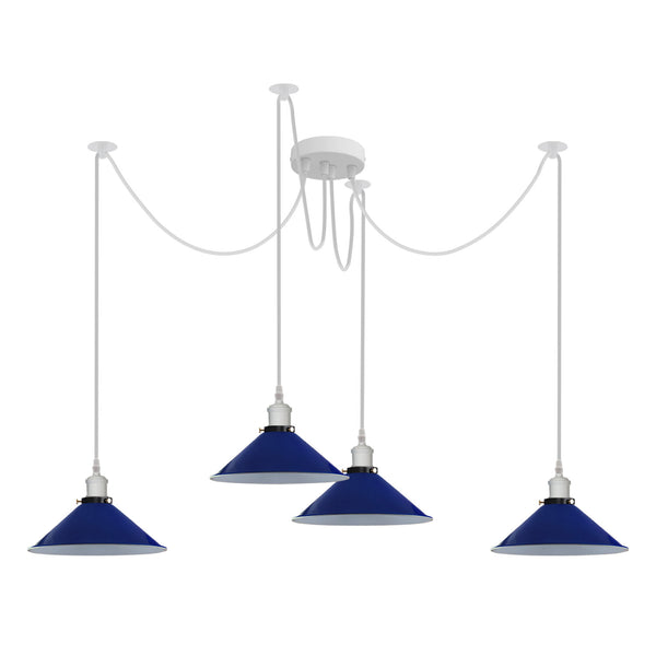Modern Spider Light Chandelier Multi Pendant Light Ceiling Lamp Loft Fixture E27 ~6141 – 4way / No