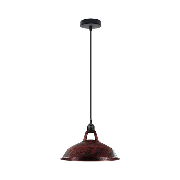Industrial E27 Ceiling Light Fixture | Kitchen & Restaurant ~6251 – Rustic Red