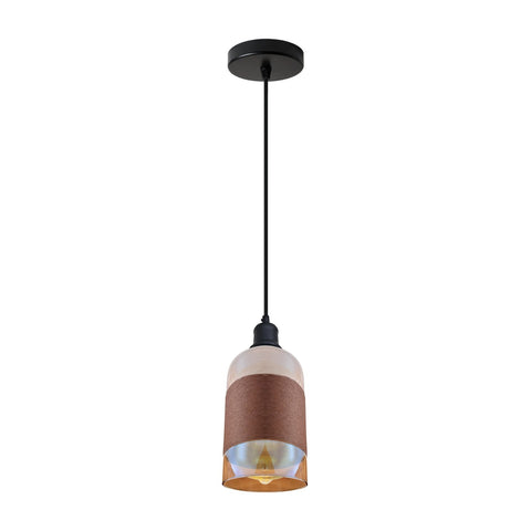 Industrial Ceiling Light Fitting | Retro Pendant Glass Shade E27 ~6426