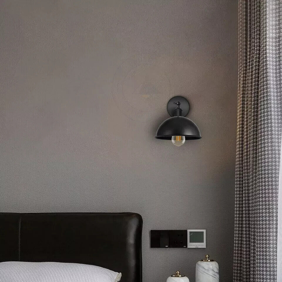 black wall sconce
