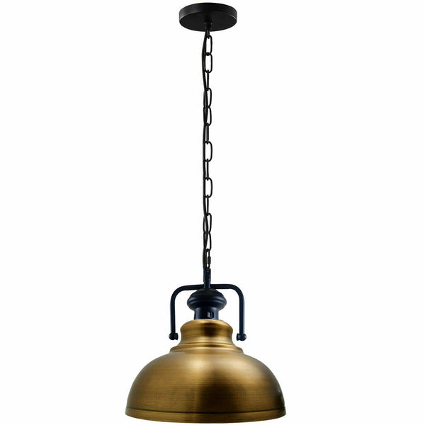 E27 Metal Chain Hanging Light ~6256 – Yellow Brass / Yes