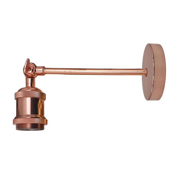 Retro metalen wandlamp | Moderne industriële wandlamparmaturen~5770 – Roségoud / Nee