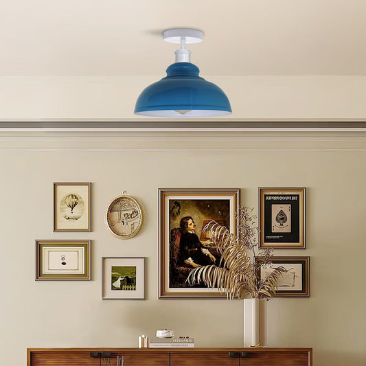 Industrial style Flush Ceiling Light Curvy Lamp Shades Indoor Lamp~6242