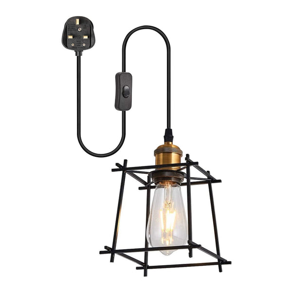4m Cord Plug In Pendant Ligh With On Off Swich ~6253 – Yes