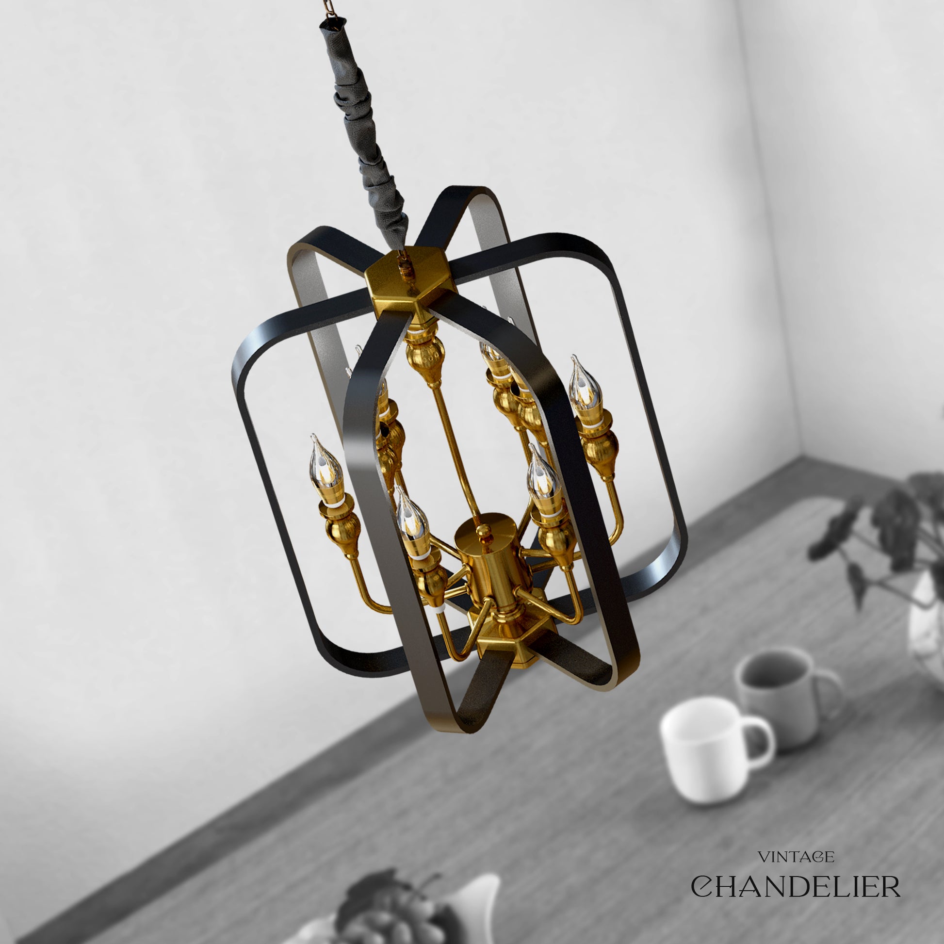 Black Metal Chandelier
