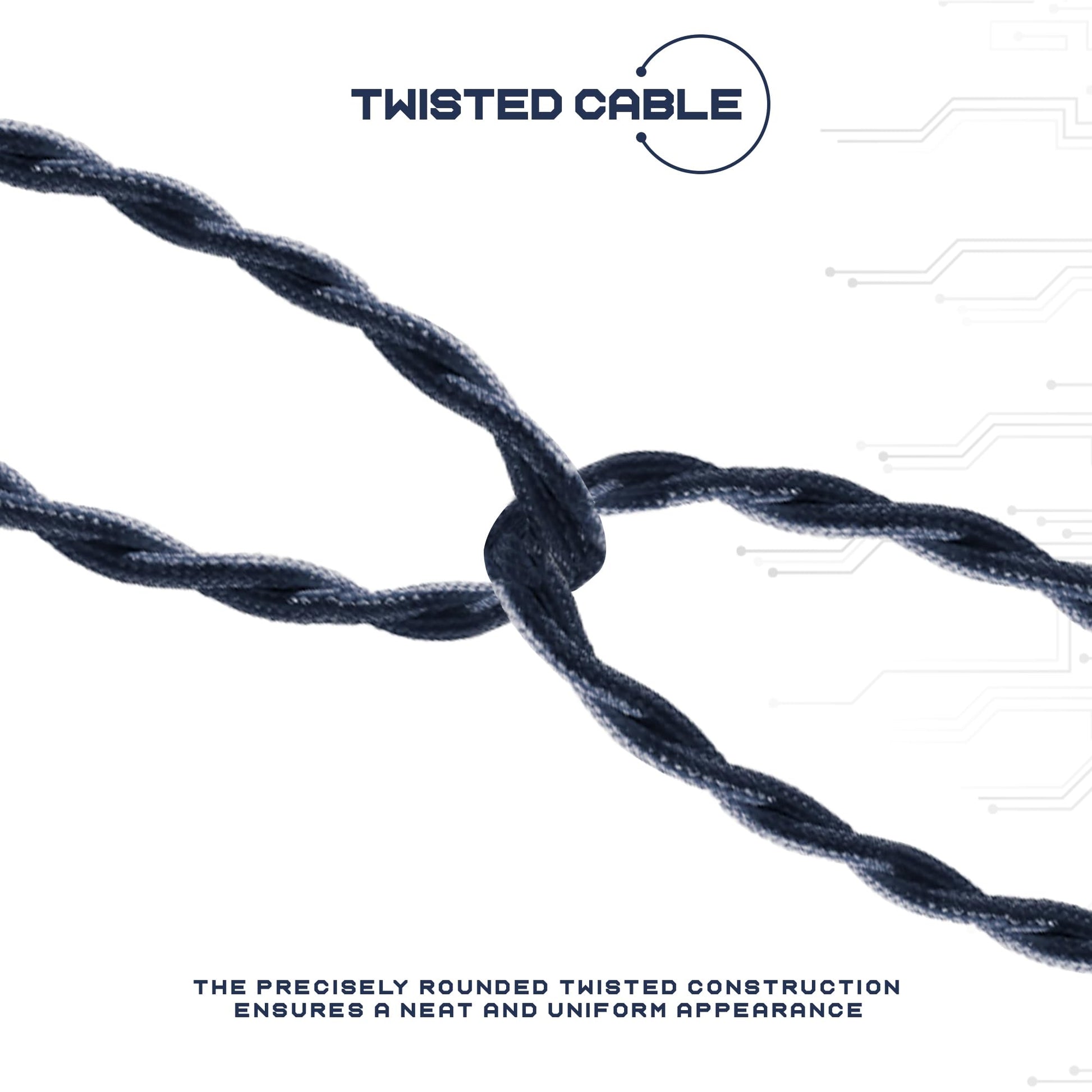 hemp gold cable twisted colour