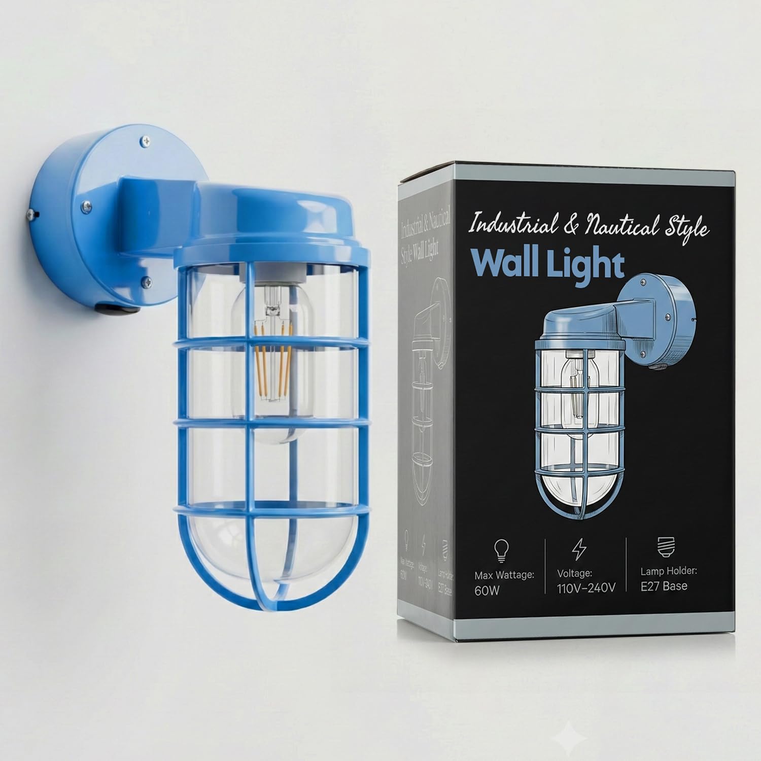 light lighting sconce cage