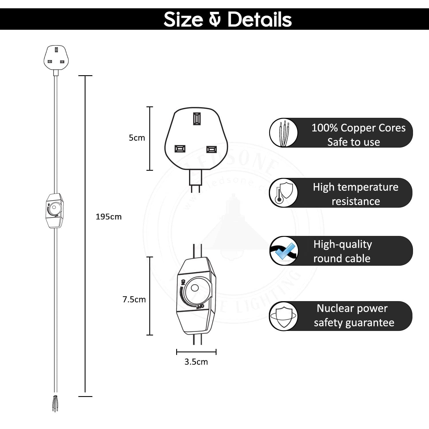 plug light kit pendant in