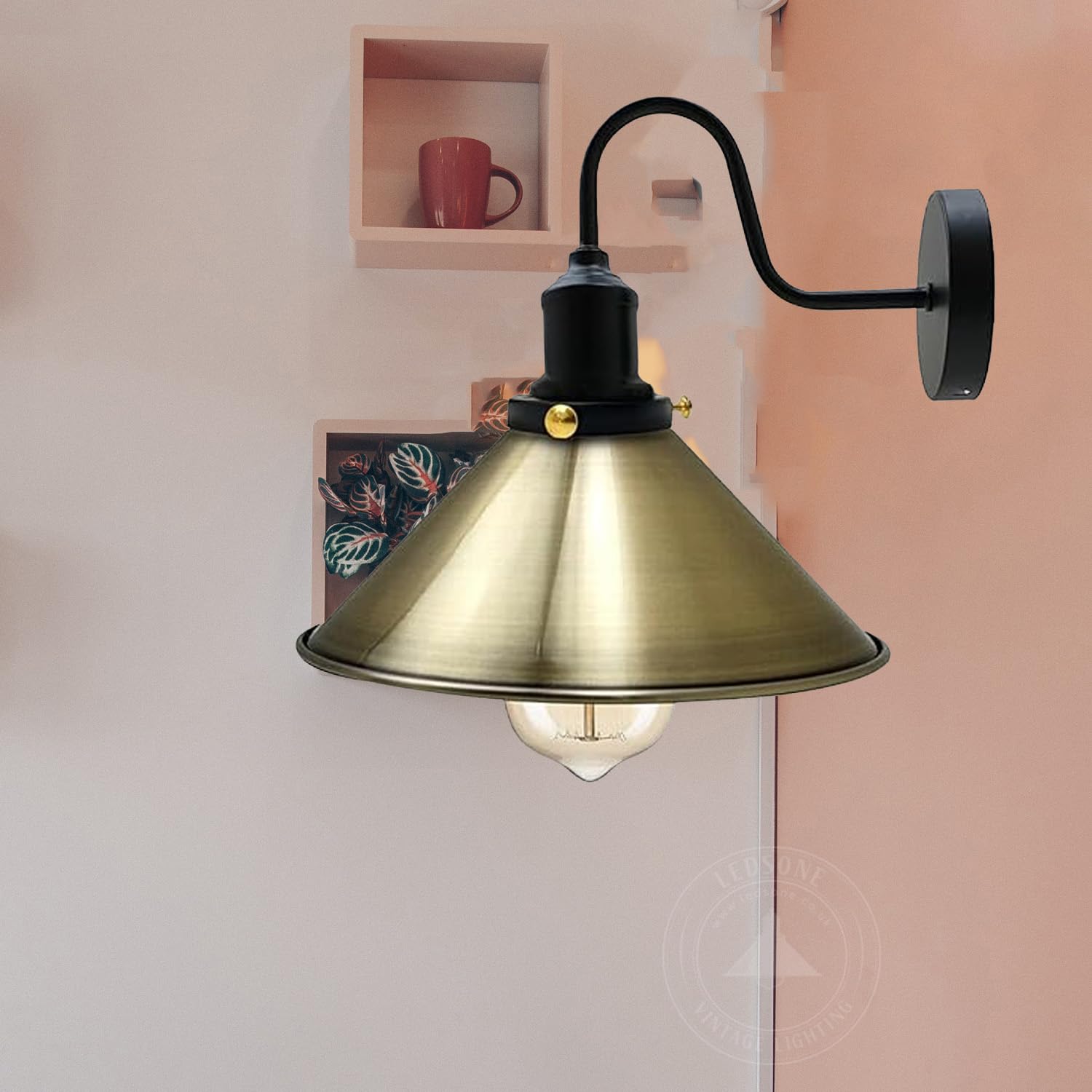 copper indoor light fitting