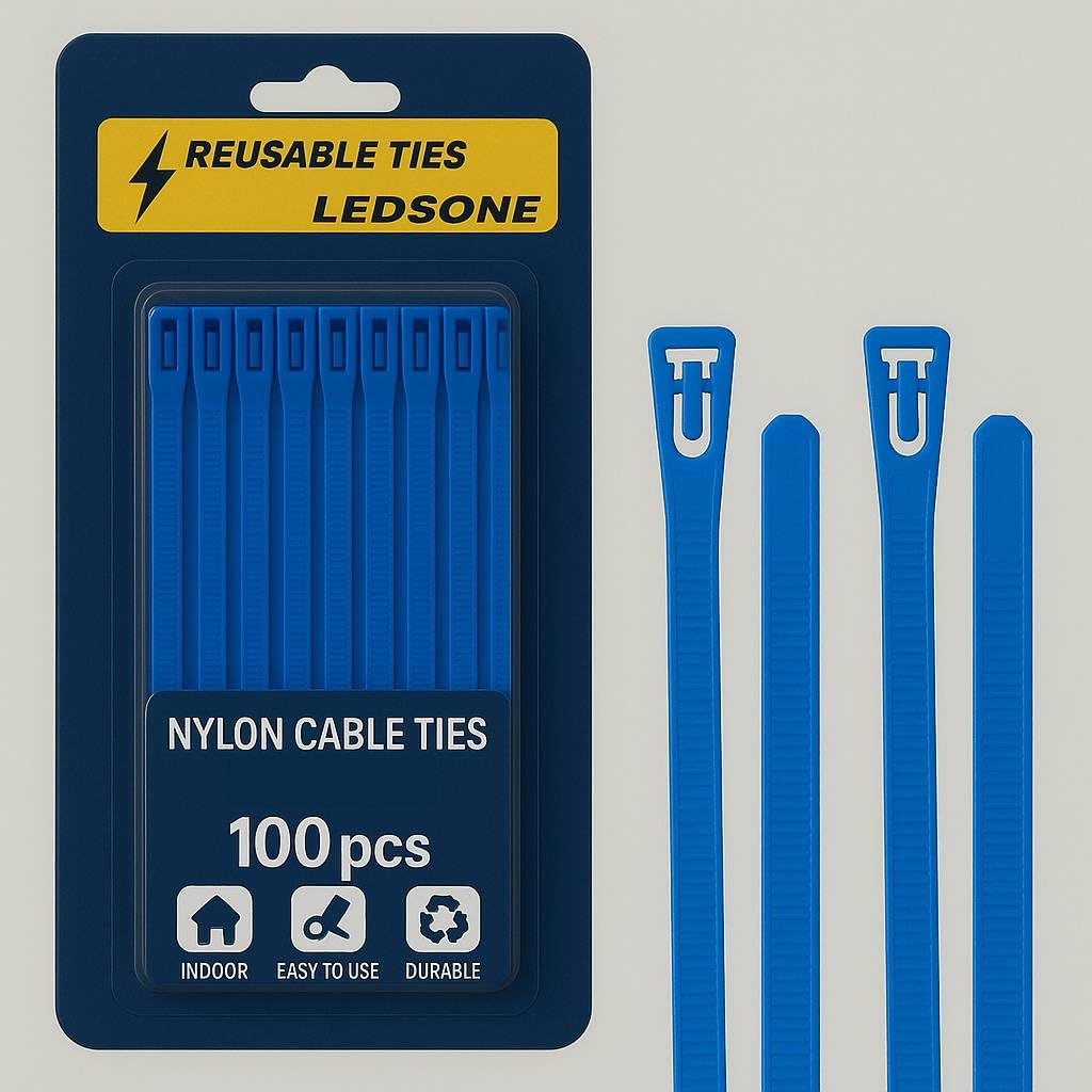 ties zip white black cable