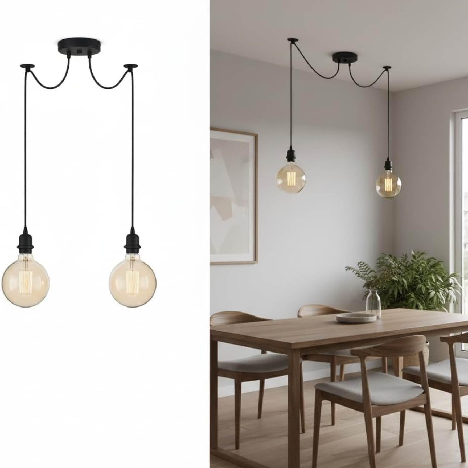 spiral pendant fitting lamp