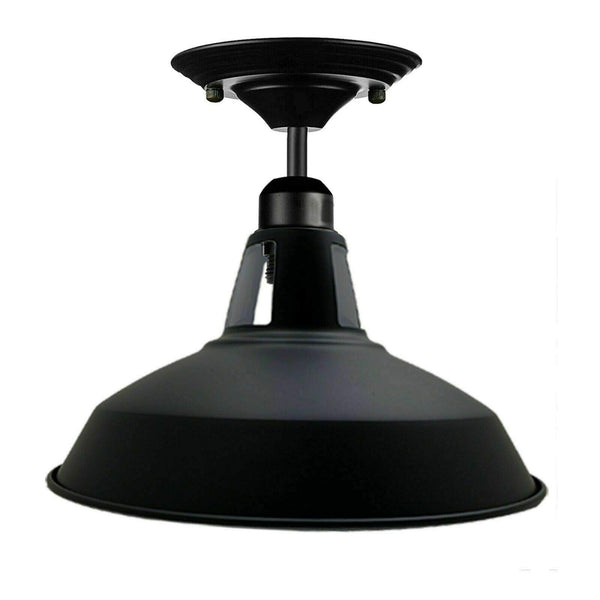 Flush Mount Metal Ceiling Light ~6823 – Black