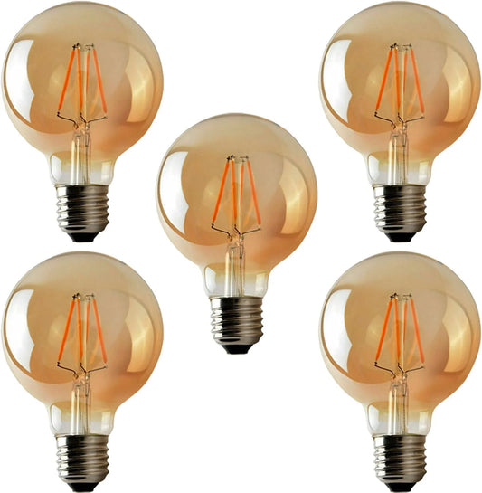Industriële gloeilamp G95 Edison E27 4W filament warm wit 2700K~2272