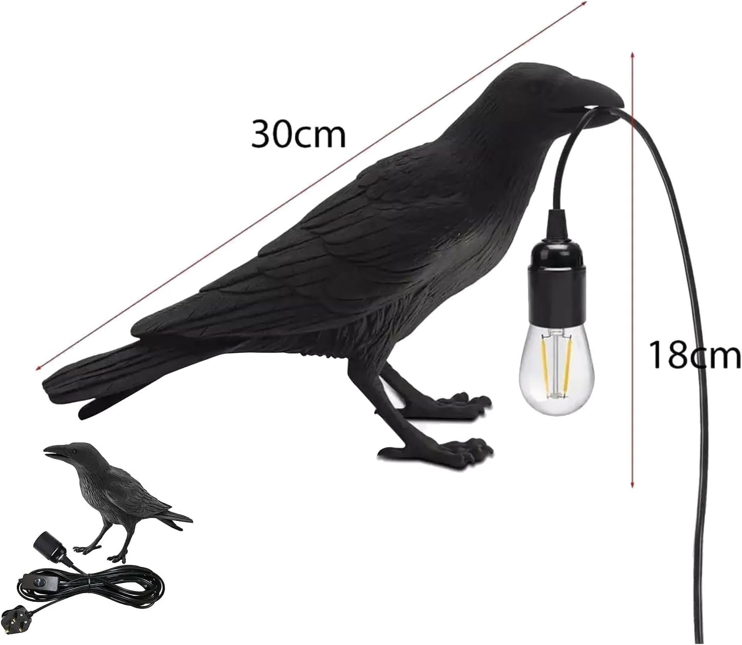 bird decor switch night dark