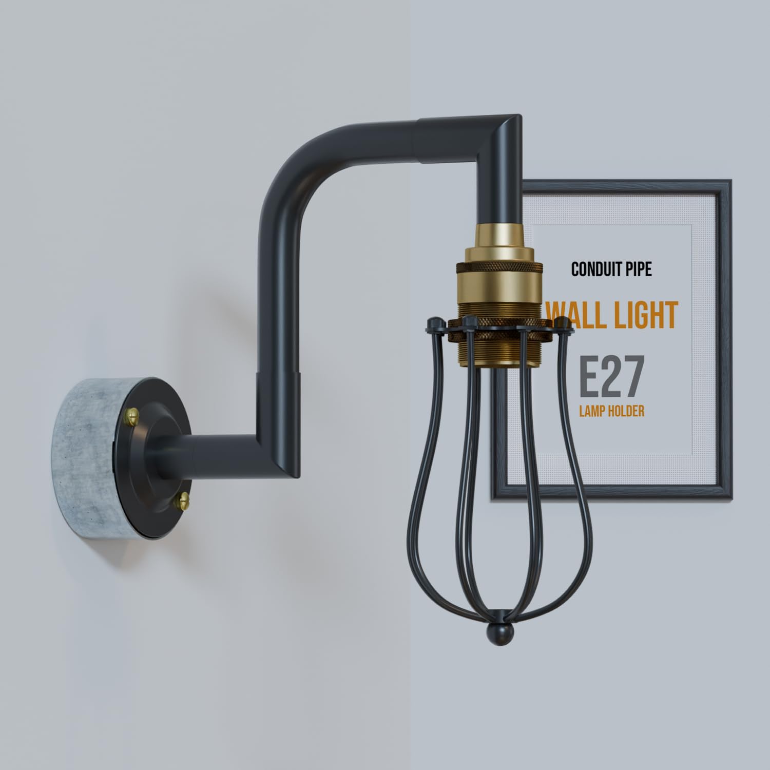 industrial e27 lighting mounte