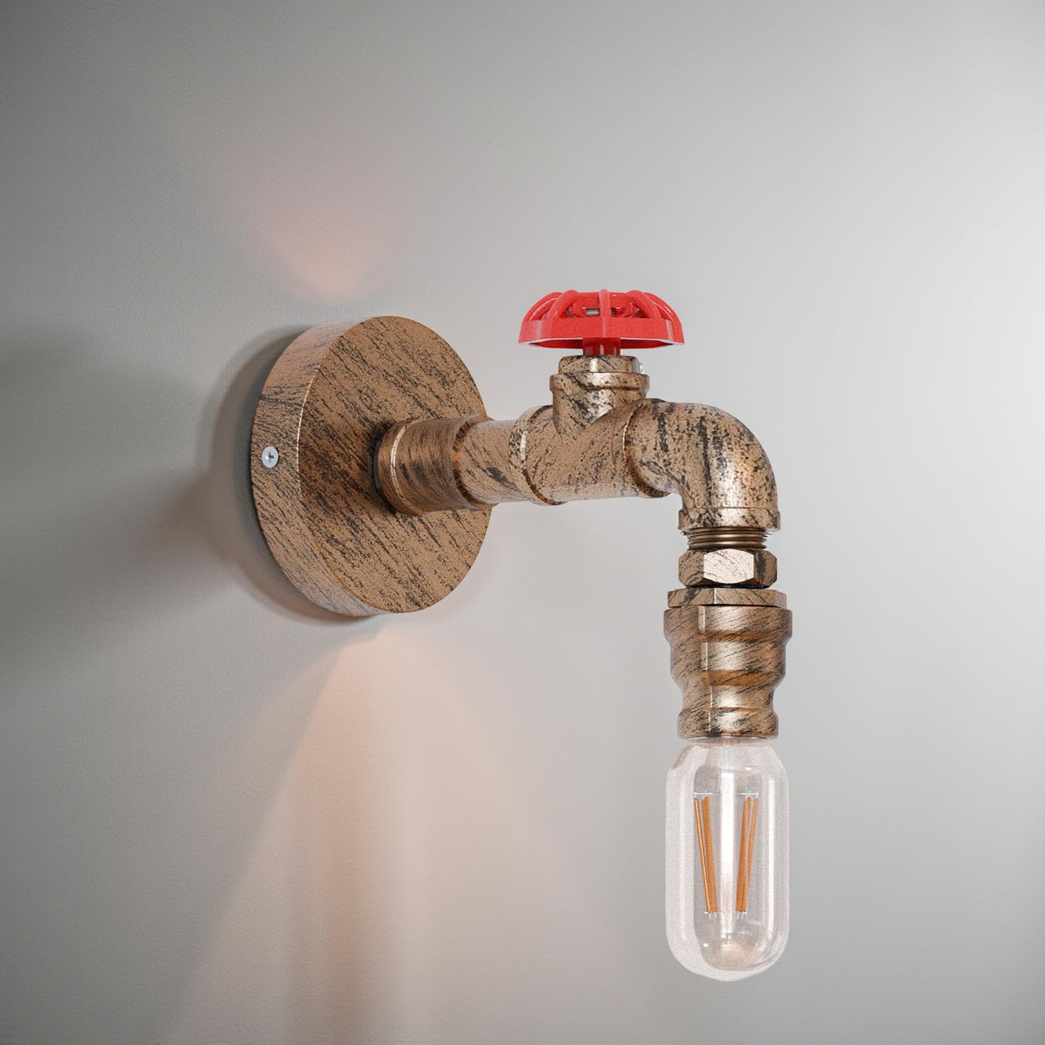 lamp indoor red water pipe