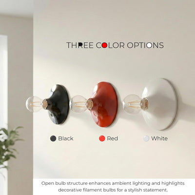 Ceramic Wall & Ceiling Light Fitting with 150mm Base ~6659