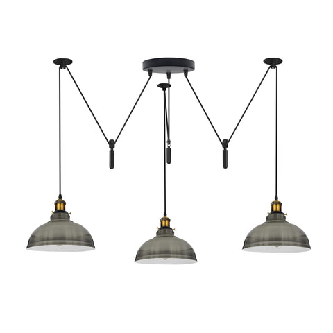 Industrial Pendant Light with Adjustable Heads ~6400