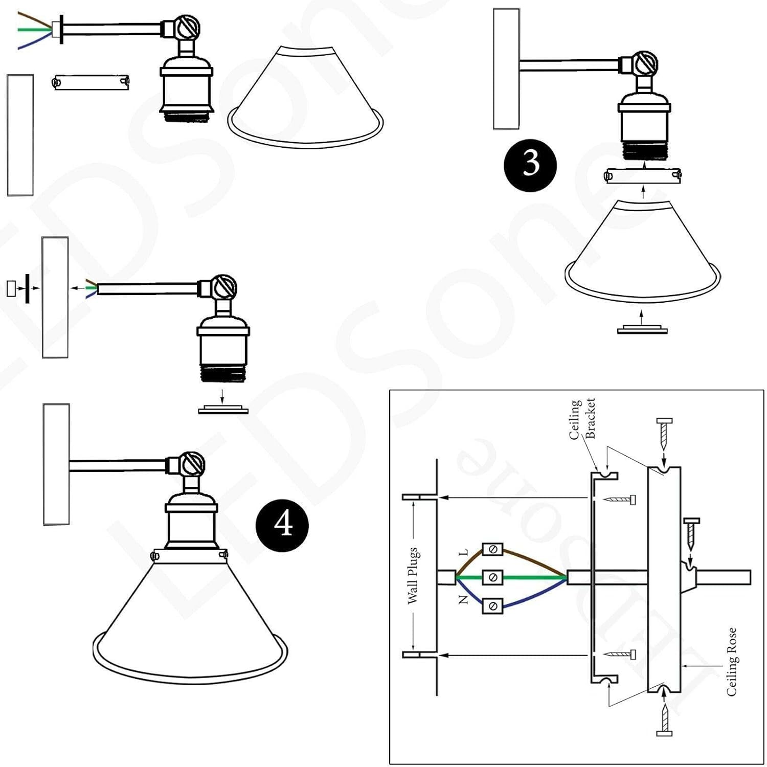 led stick-on lights lighting