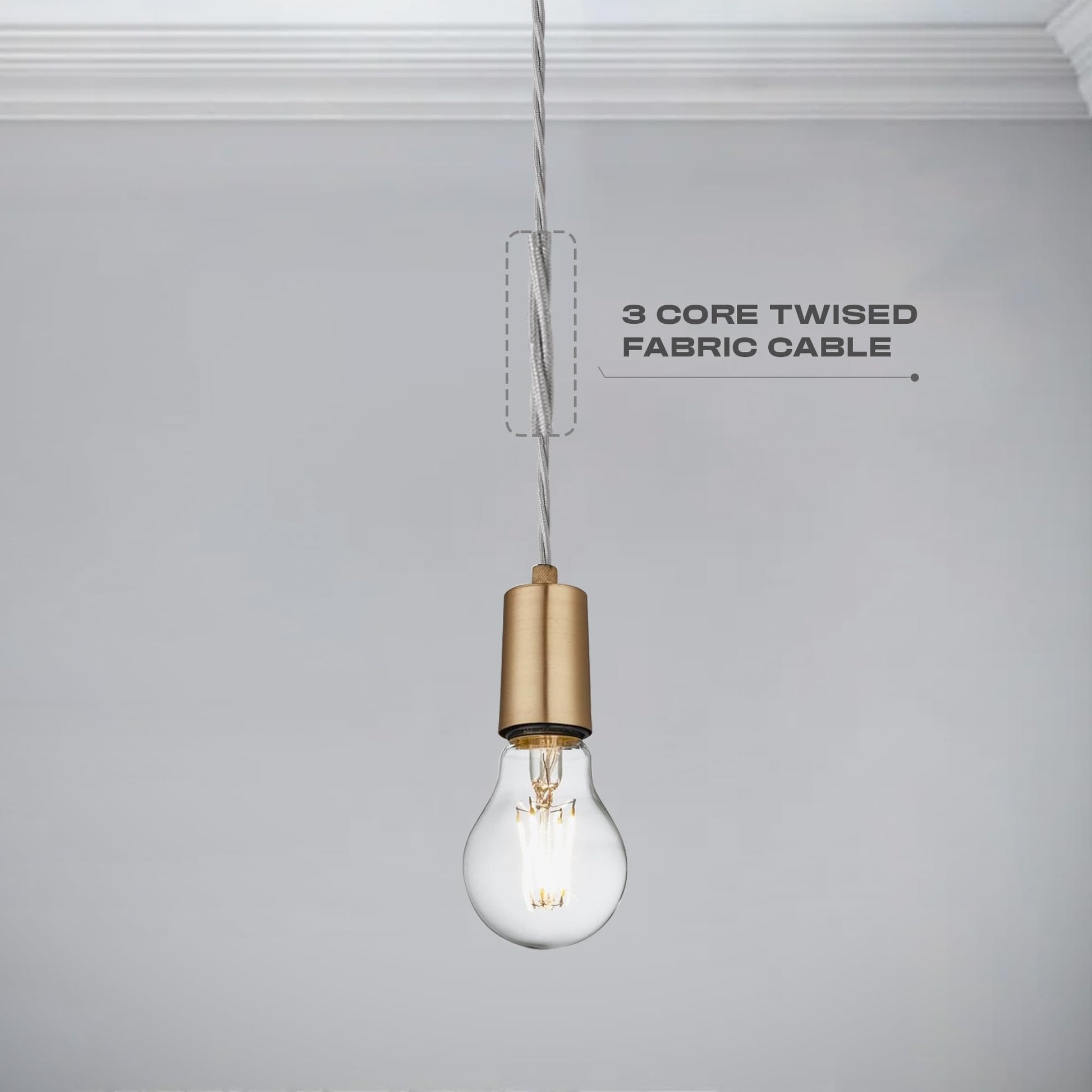 cable 3 meter twisted gold