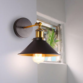 2 x Industrial Metal Wall Lights Indoor ~6192