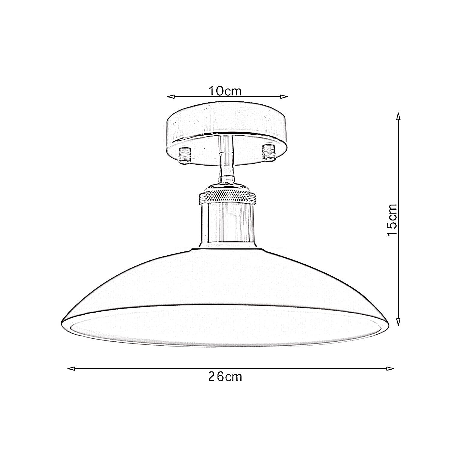 fitting & shade light uk retro