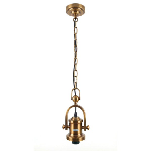 1M Pendant Light Cord Set With Chain ~6523 – Yellow Brass / No