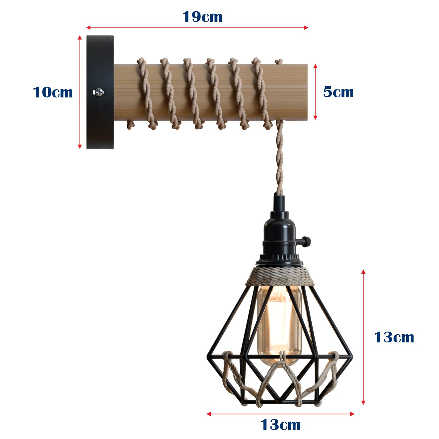 wall edison lighting sconce