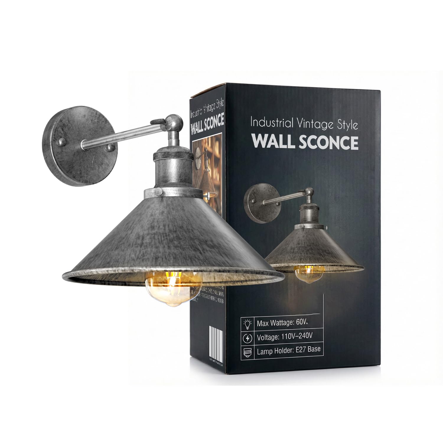 wall industrial shade lighting