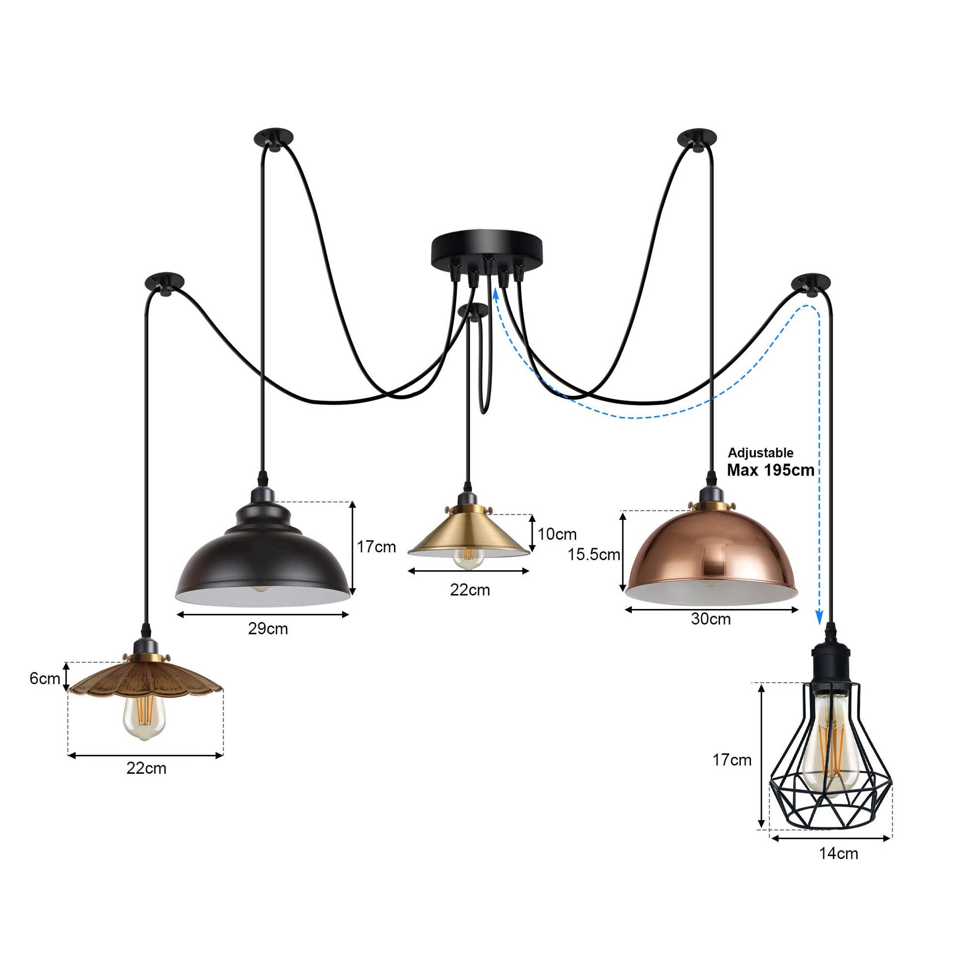 hanging mounted pendant light