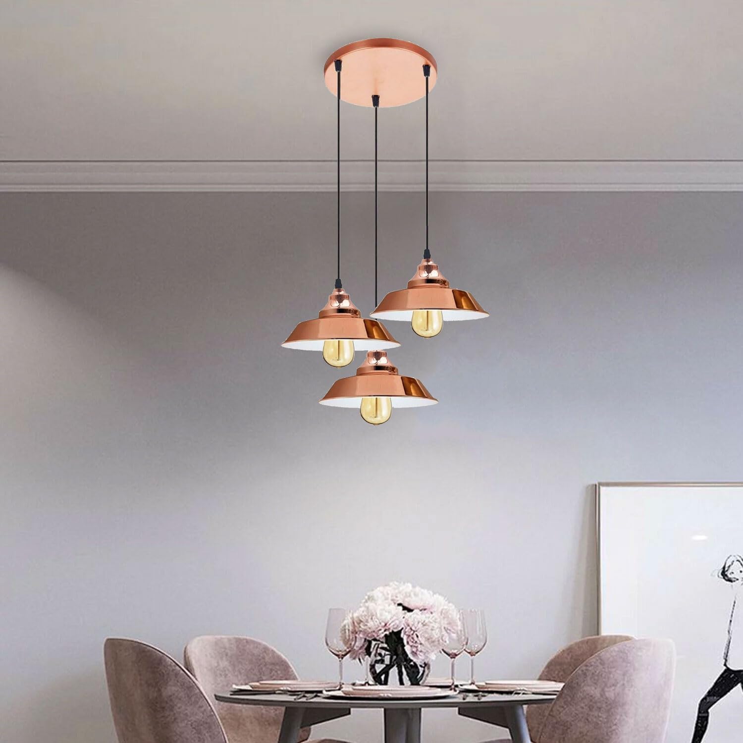Clustered Pendant Lights