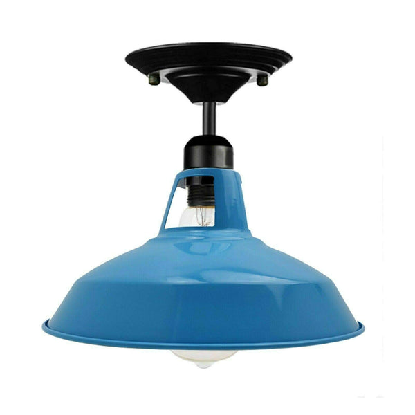 Flush Mount Metal Ceiling Light ~6823 – Blue