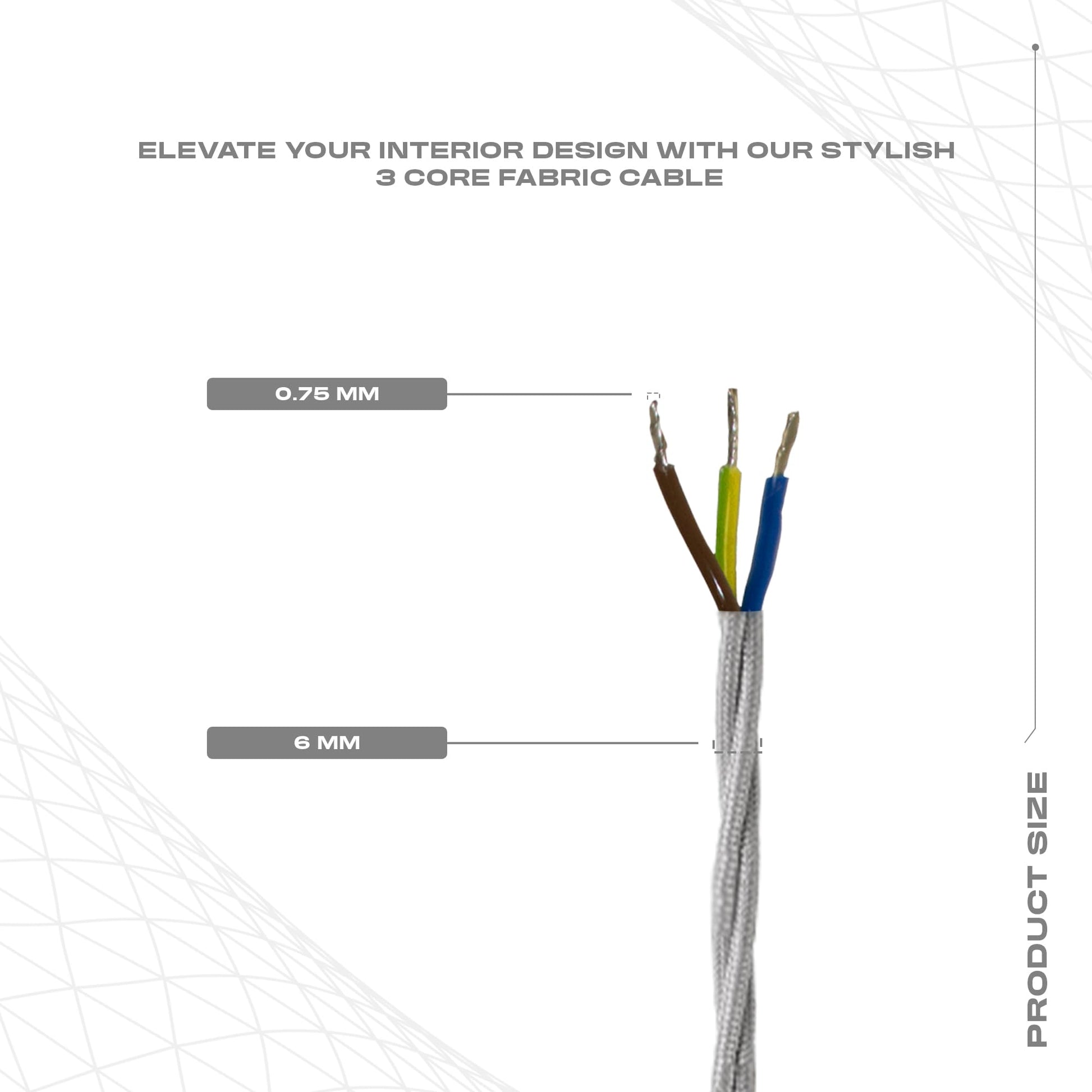 cable vintage lamp twisted