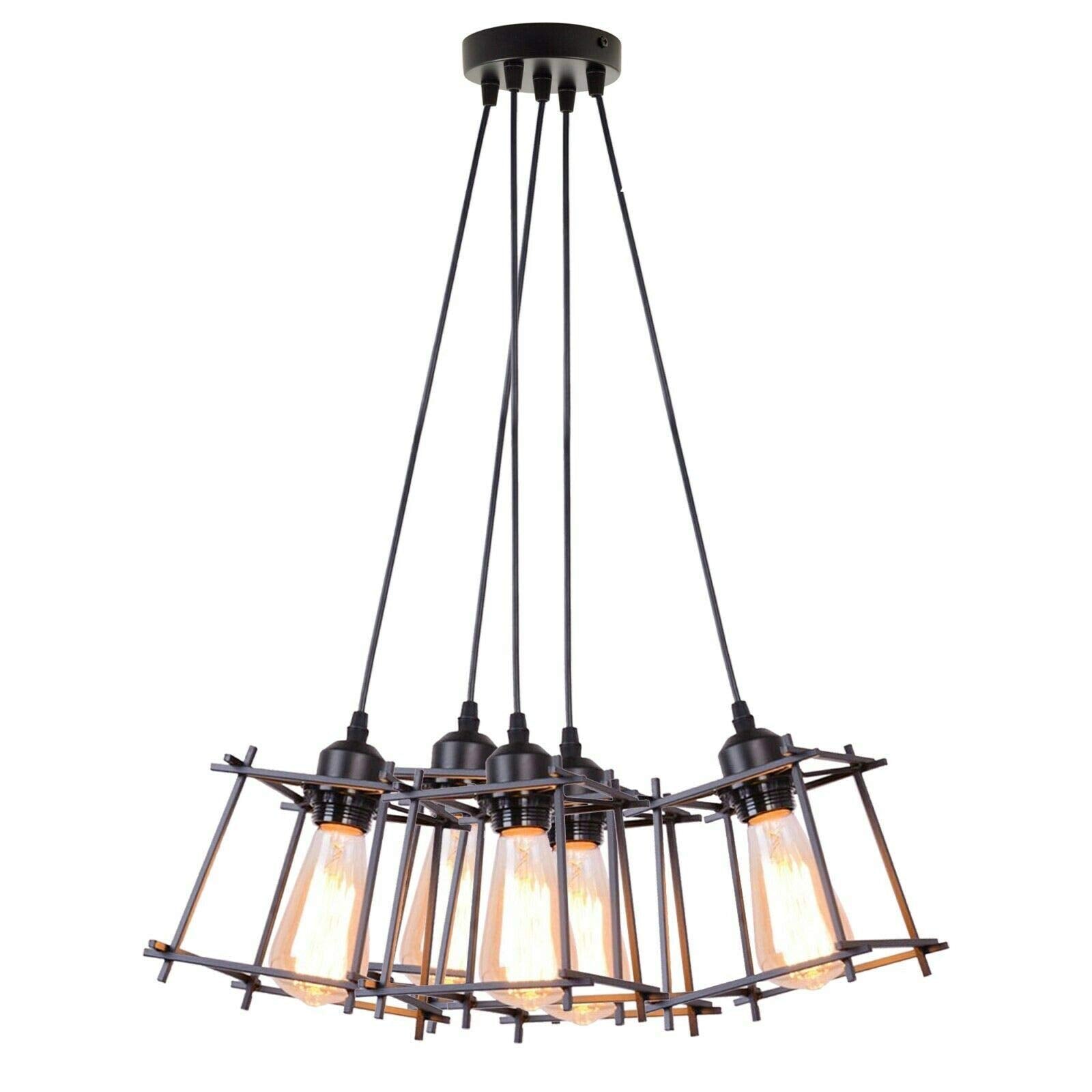 5 pendant light cage head