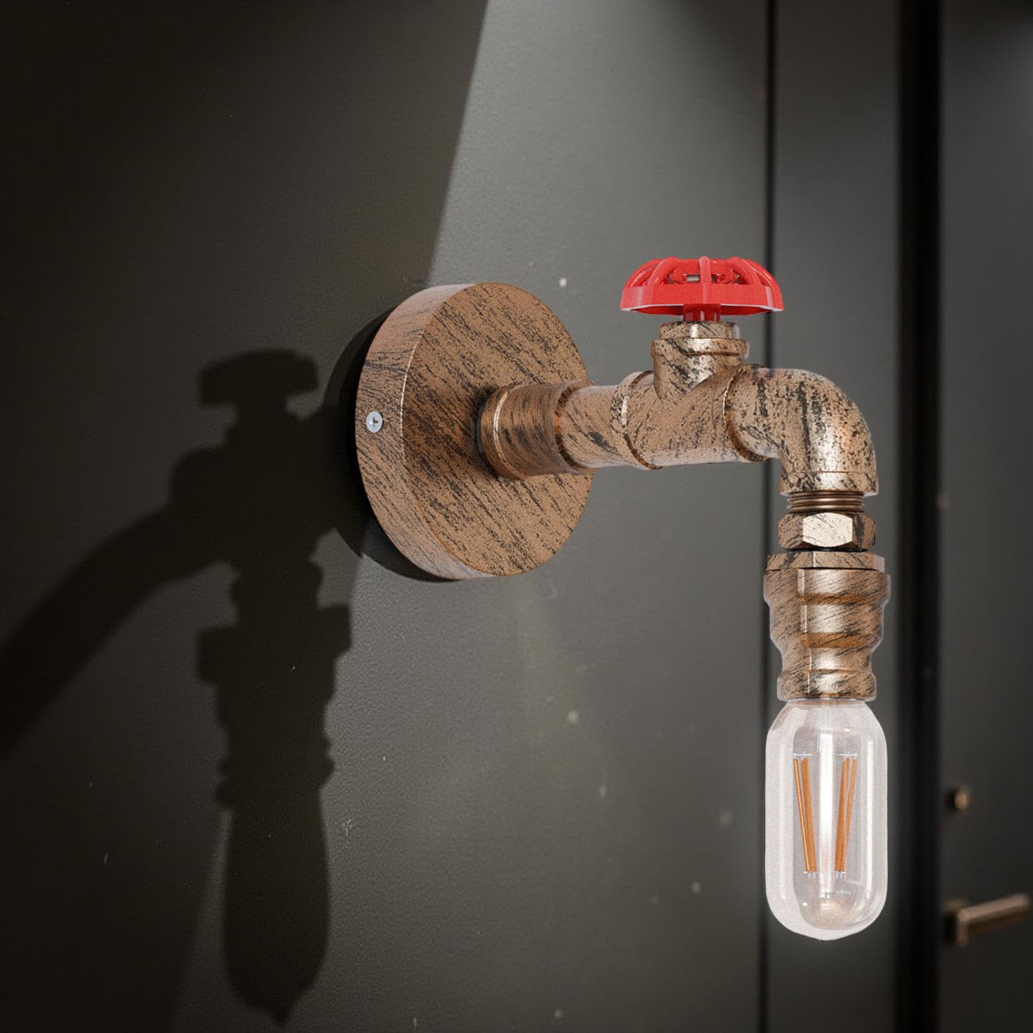 lamp indoor red water pipe