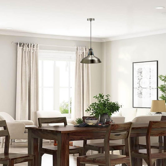 Moderne satijnnikkel lampenkappen Kleurschakeringen Gemakkelijk te monteren Nieuw~1070