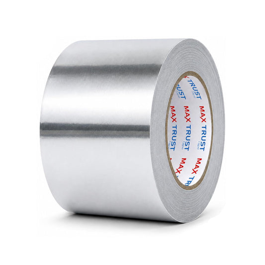 75mm Aluminium Foil Tape 45m Strong Adhesive Insulation 1/6 Pack ~6921