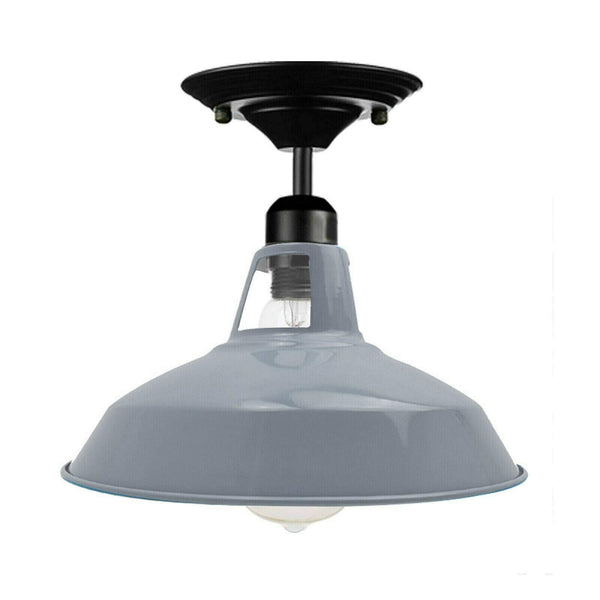 Flush Mount Metal Ceiling Light ~6823 – Grey