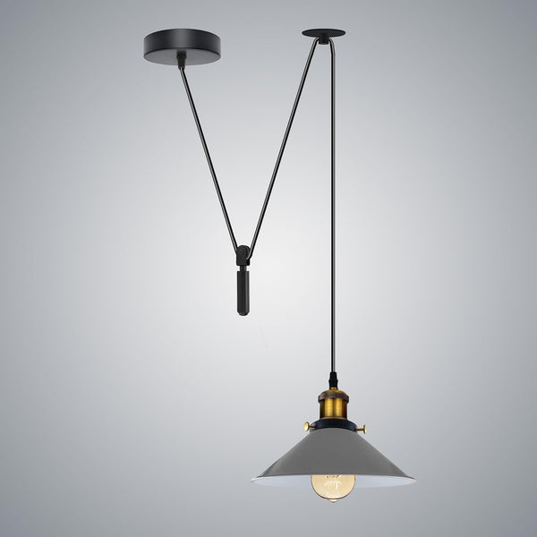 Industrial Retro LED Ceiling Light ~6310 – Grey