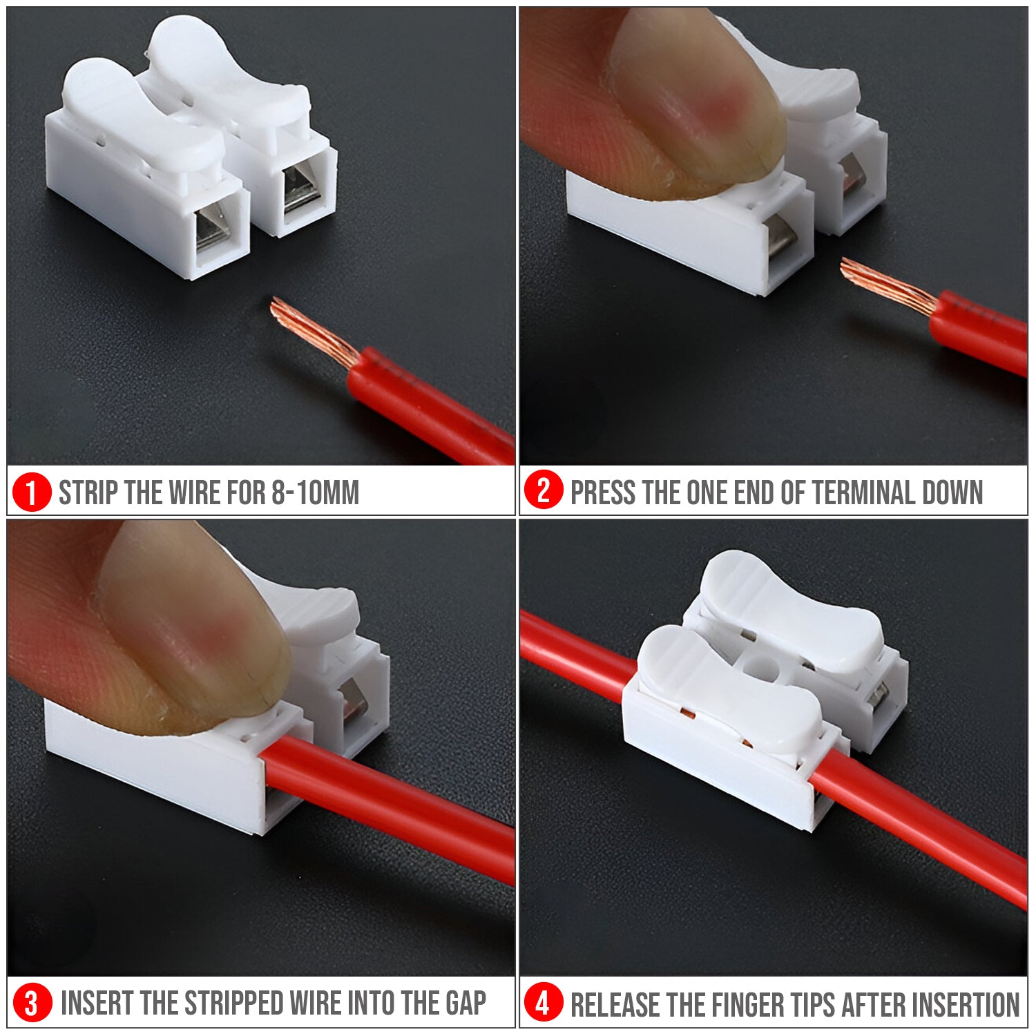 Self Locking Electrical Cable Connectors Quick ledsone.co.uk/
