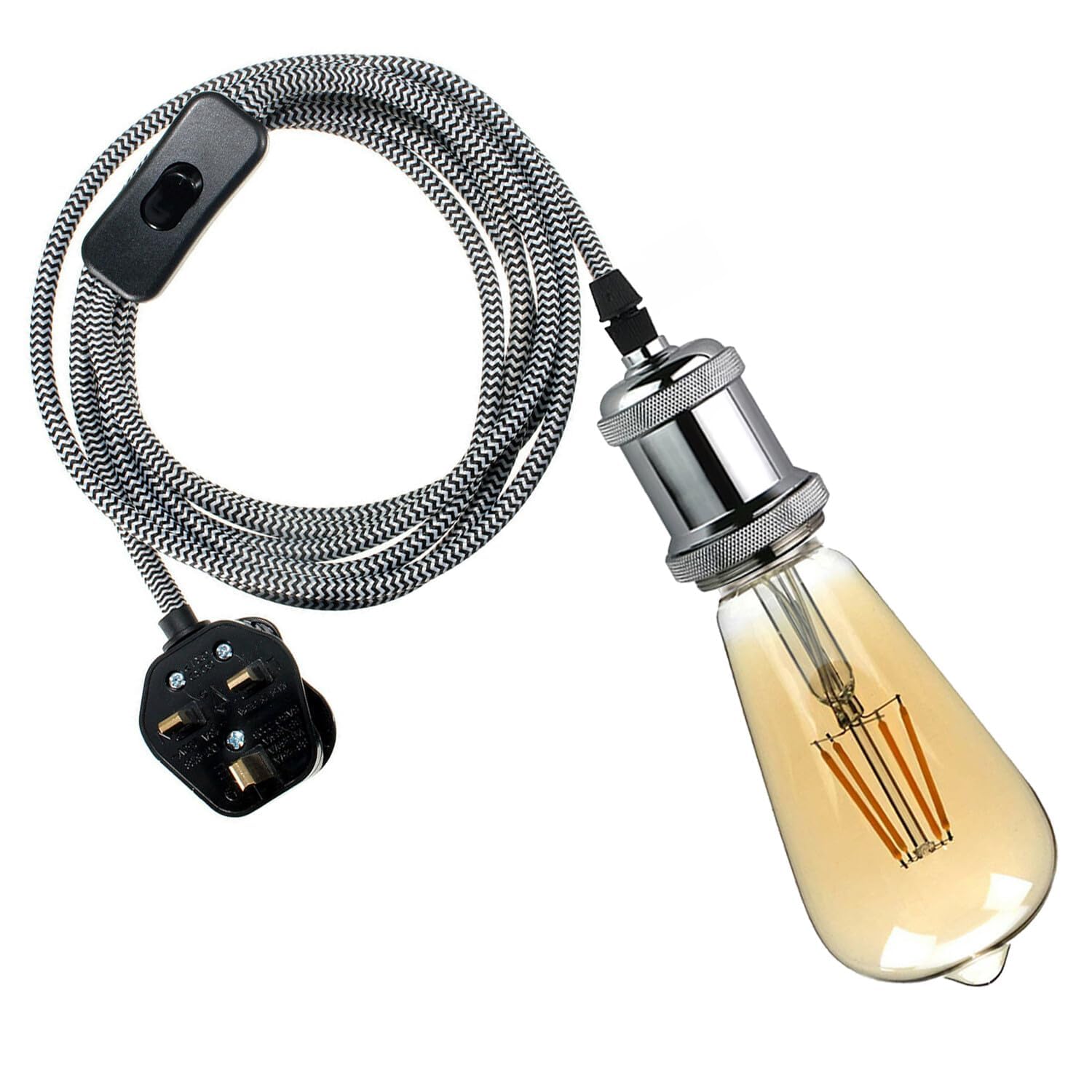 led light pendant with industr