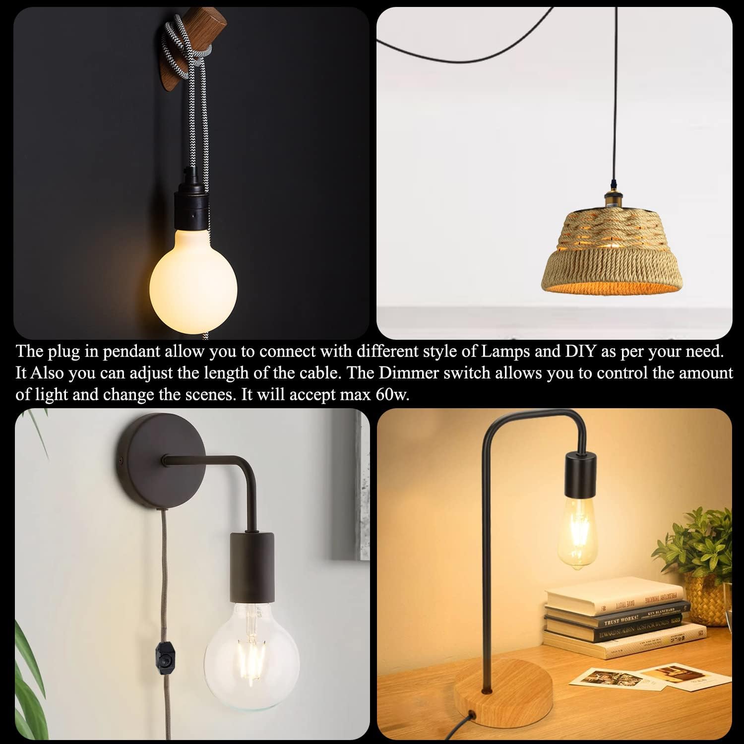 light plug kit pendant in