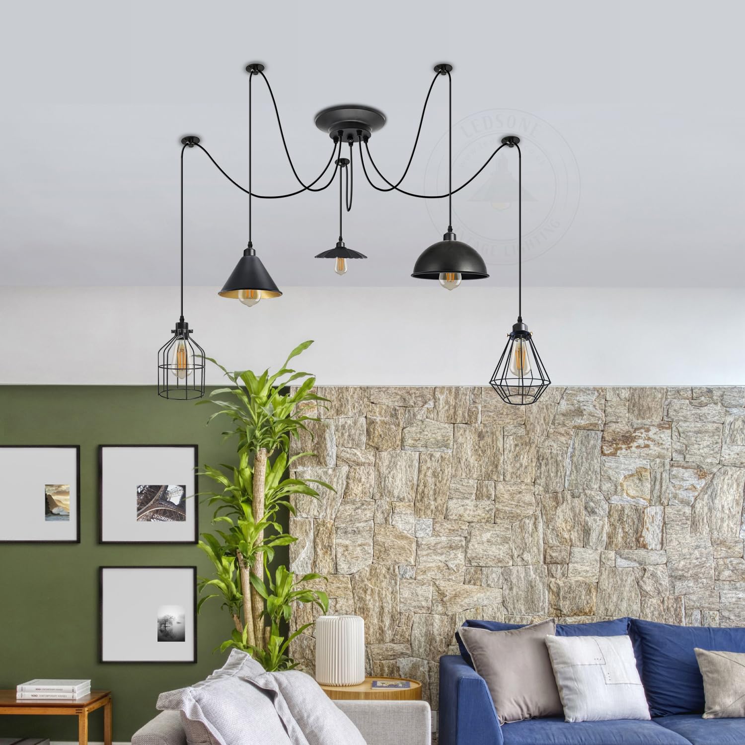 light multi ceiling spider