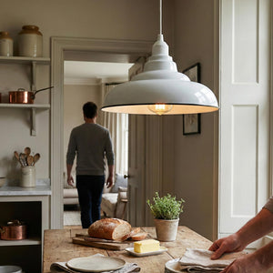 ∅32cm Metal Ceiling Light Shade with Black Rim ~6561