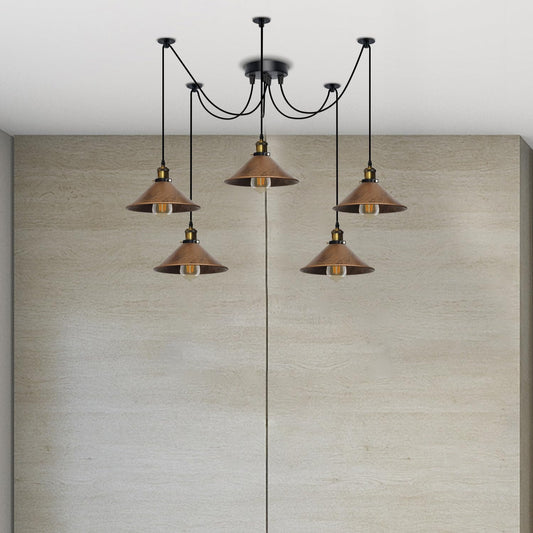 5 Arm 195cm Spider Pendant Lights E27 ~6149