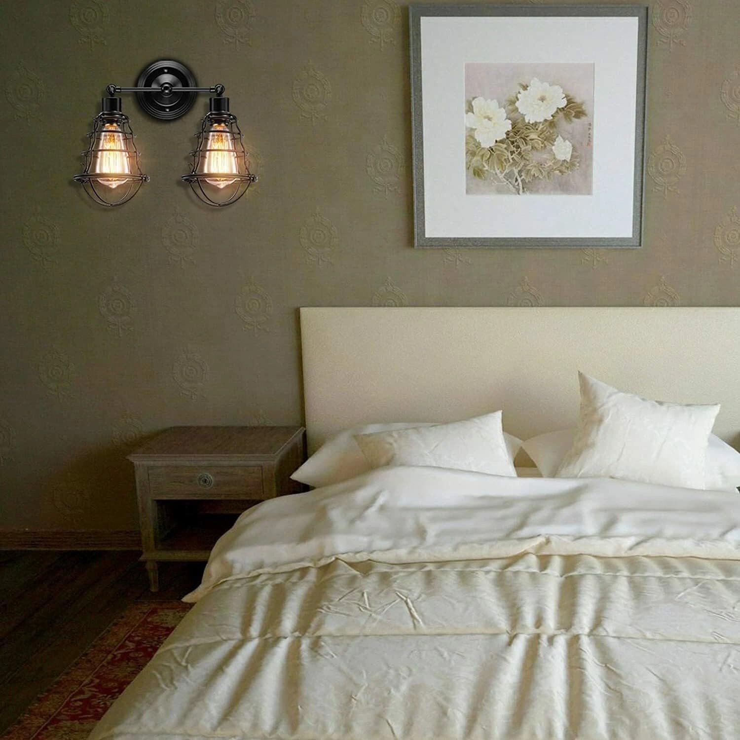 lampshade vintage wall plug